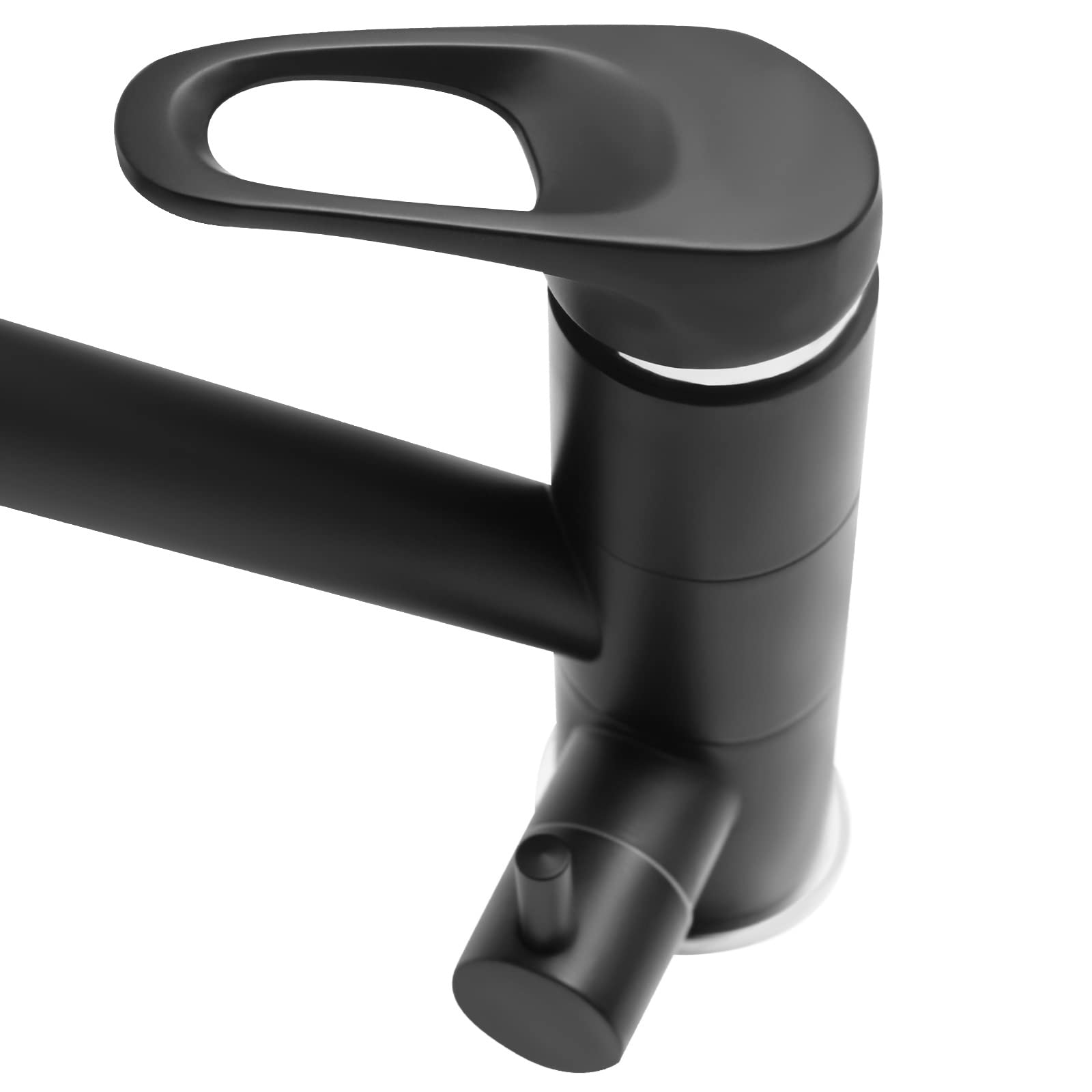 Küchenarmatur, Mischbatterie für Spüle, Küche, 3-in-1, 360° drehbar, Wasserhahn, zwei Griffe, geeignet für WC, Waschküche, Küche