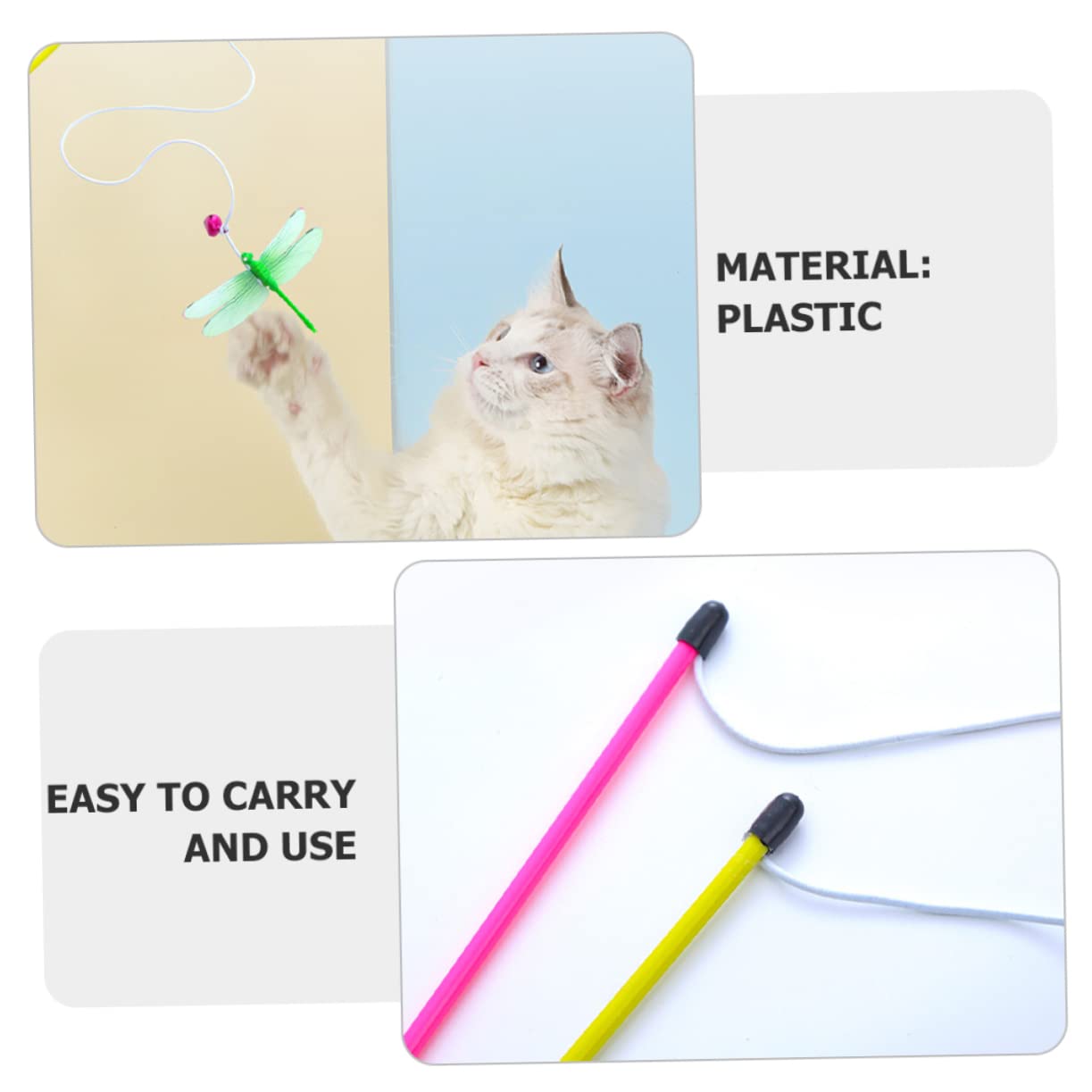Kisangel 20pièces Interactive pour Chat Et Jouet Stimulant pour Chats Intérieur Favorise Exercice Et