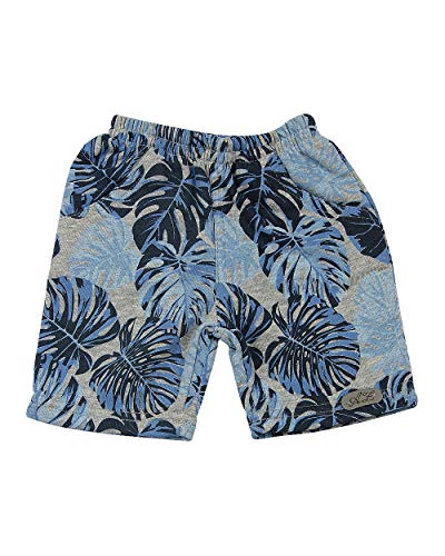 Conjunto Bebê Malha Deep Mescla e Moletinho Aloha - Marinho M