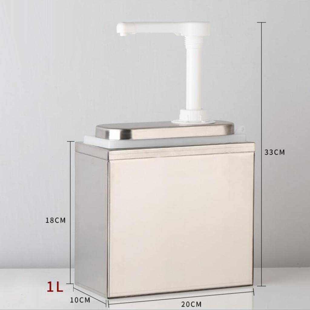 Dispenser per Pompa per 1L/2L Contenitore per Ketchup per Aceto di Olio per Ristorante, 1L B