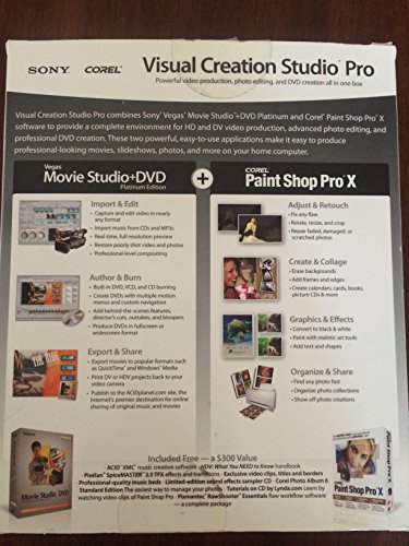 Image of Corel Sony Visual Creation Studio Pro