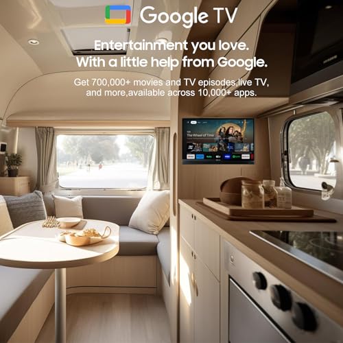 Image of SYLVOX Smart RV TV, 32 inch 12V TV for RV Camper 1080P DC /AC Powered Television, Support Google, Download APPs, Bluetooth WiFi, Smart TVs for Home Car Campervan Truck