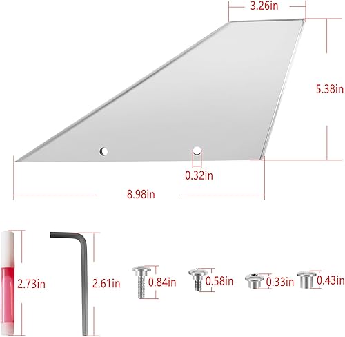 Miniatura 6 de 35-SS645 - Protector de skeg de acero inoxidable de grado marino, apto para Suzuki 150-225 HP 2 y 4 tiempos, para Yamaha 115-350 HP 2 y 4 tiempos,