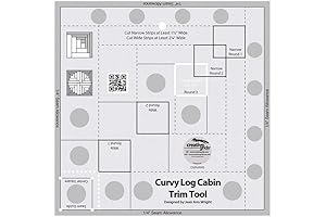 8-inch creative grids curvy log cabin trim tool