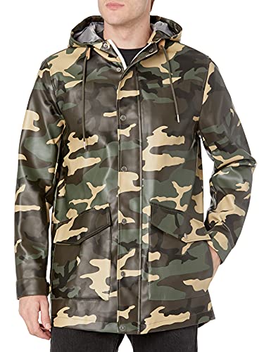 Levi s Men s Rubberized Rain Parka Jacket, Camo, X-Large