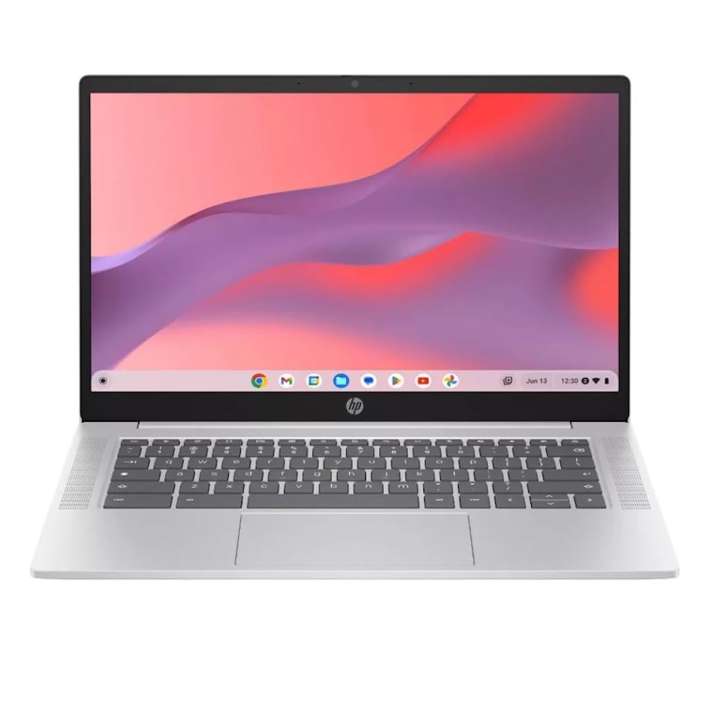 HP 14" Touchscreen Chromebook Intel Pentium N200 4GB/128GB, Intel UHD Graphics, Chrome OS, Anti-Glare HD Display, Silver 14A-NF0012TG