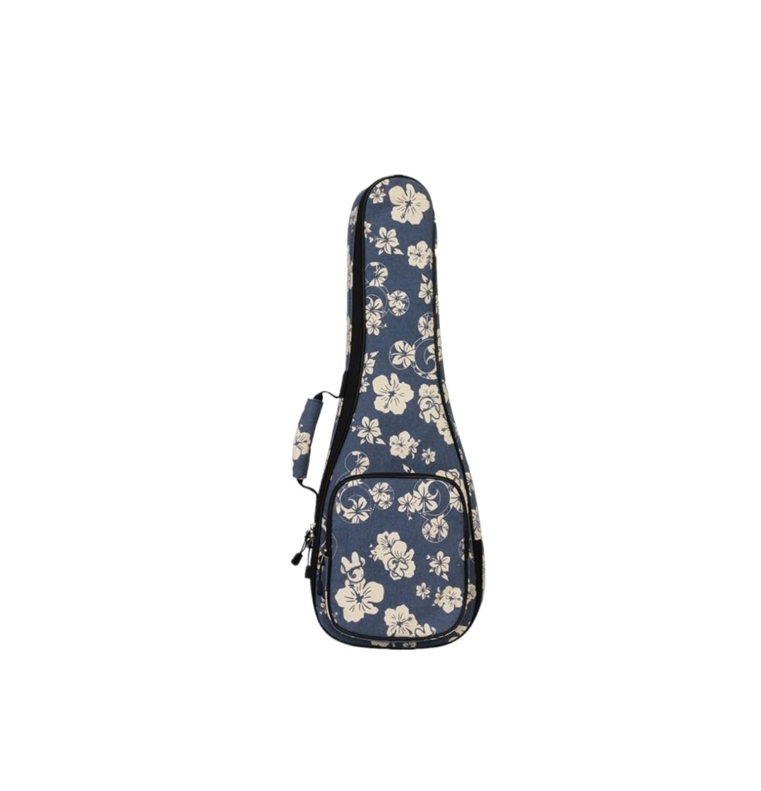 Estuche Para Banjo Funda for ukelele con flores de hibisco 21/23 26 pulgadas acolchado esponja 10 mm, estuche suave for guitarra 4 cuerdas(Size 21 inch)