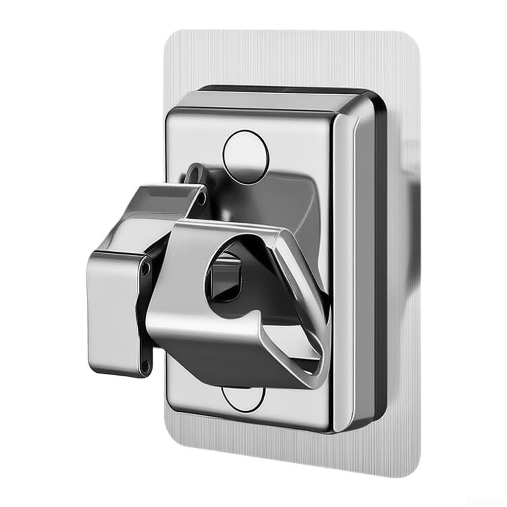 para soporte para ducha Ajustable Sin Taladro para acero Inoxidable(silvery)