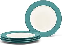 Vista 1 de Noritake Colorwave Turquoise 8-1/4" Rim Salad/Dessert Plates, Set of 4