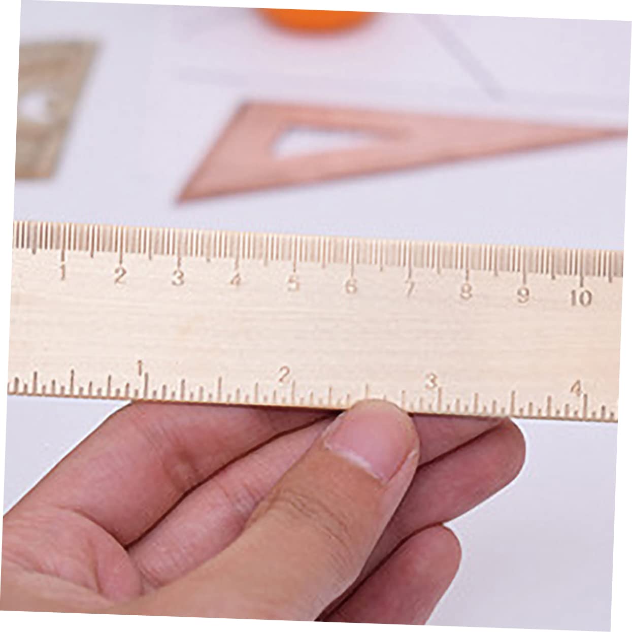 3sets Righello Triangolo e Goniometro Kit Per Studenti e Insegnanti Precisione Facile Usare