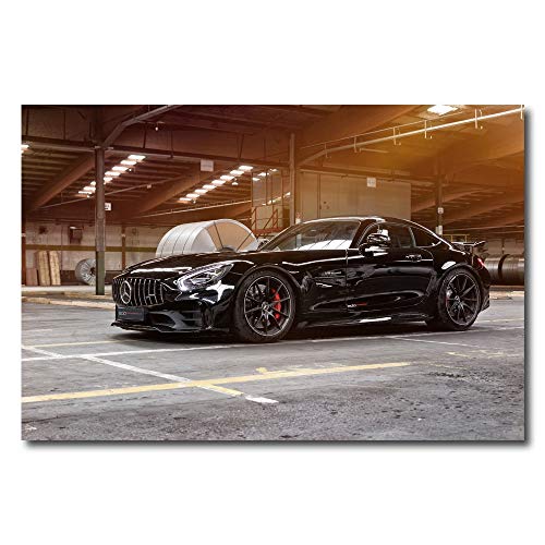 Impression sur toile de qualité premium 90x140 cm noir grand format pour intérieur chic