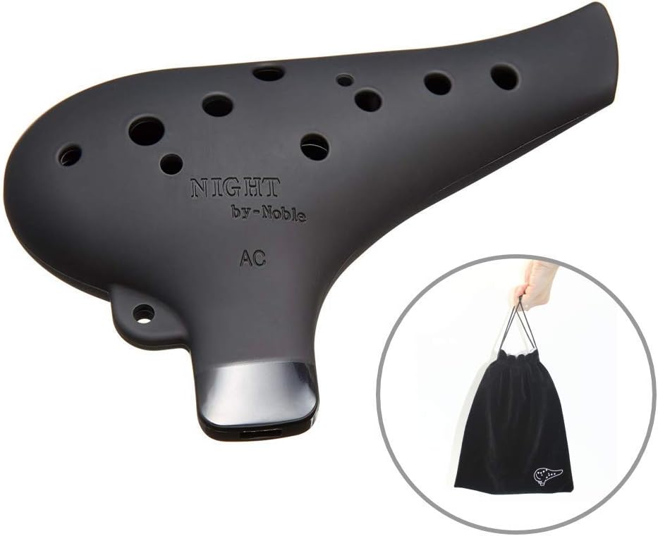 NIGHT by Noble, Plastic Ocarina AC tone Black and Original