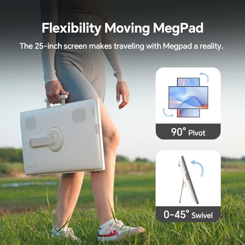 Image of KTC 25 Inch MegPad Portable TV Touchscreen Monitor with Carrying Laptop Bag