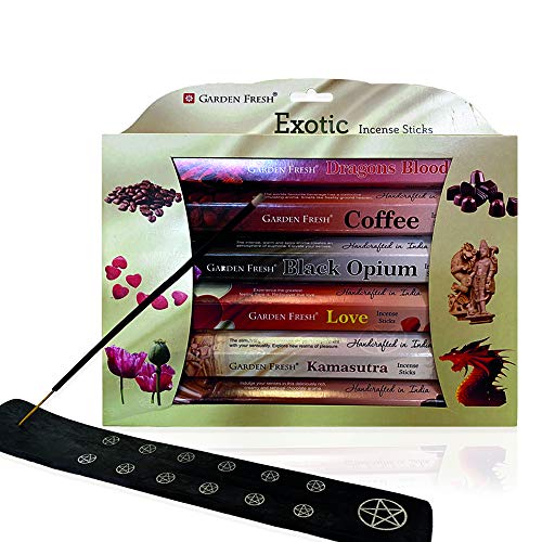 Incense Sticks Variety Pack – Home Fragrance Indian Incense Sticks – 120-Pieces Per Set – Includes Incense Stick Holder – Eco-Friendly & Biodegradable Packaging – Yoga & Meditation (Fruity) #TOP29