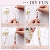 Tondiamo 24 Pcs Beadable Keychain Bars Bulk Beads for Keychain Making Kit Gifts for Women Men DIY Crafts(Gold) #3