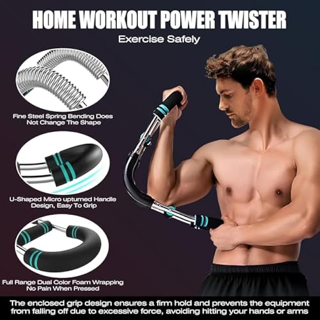 Aomoyun Arm Trainer,Adjustable Chest Expander,Chest Workout Equipment,Arm Exerciser,Portable Home Gym Equipment Upper Body Strength Training Machine for Men & Women.