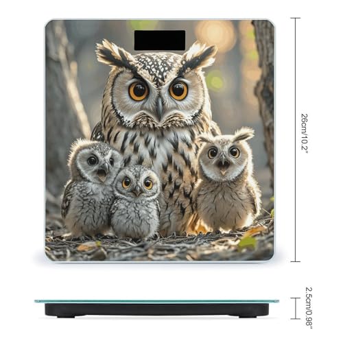 Báscula digital para baño con vidrio templado y pantalla LCD miniatura 2