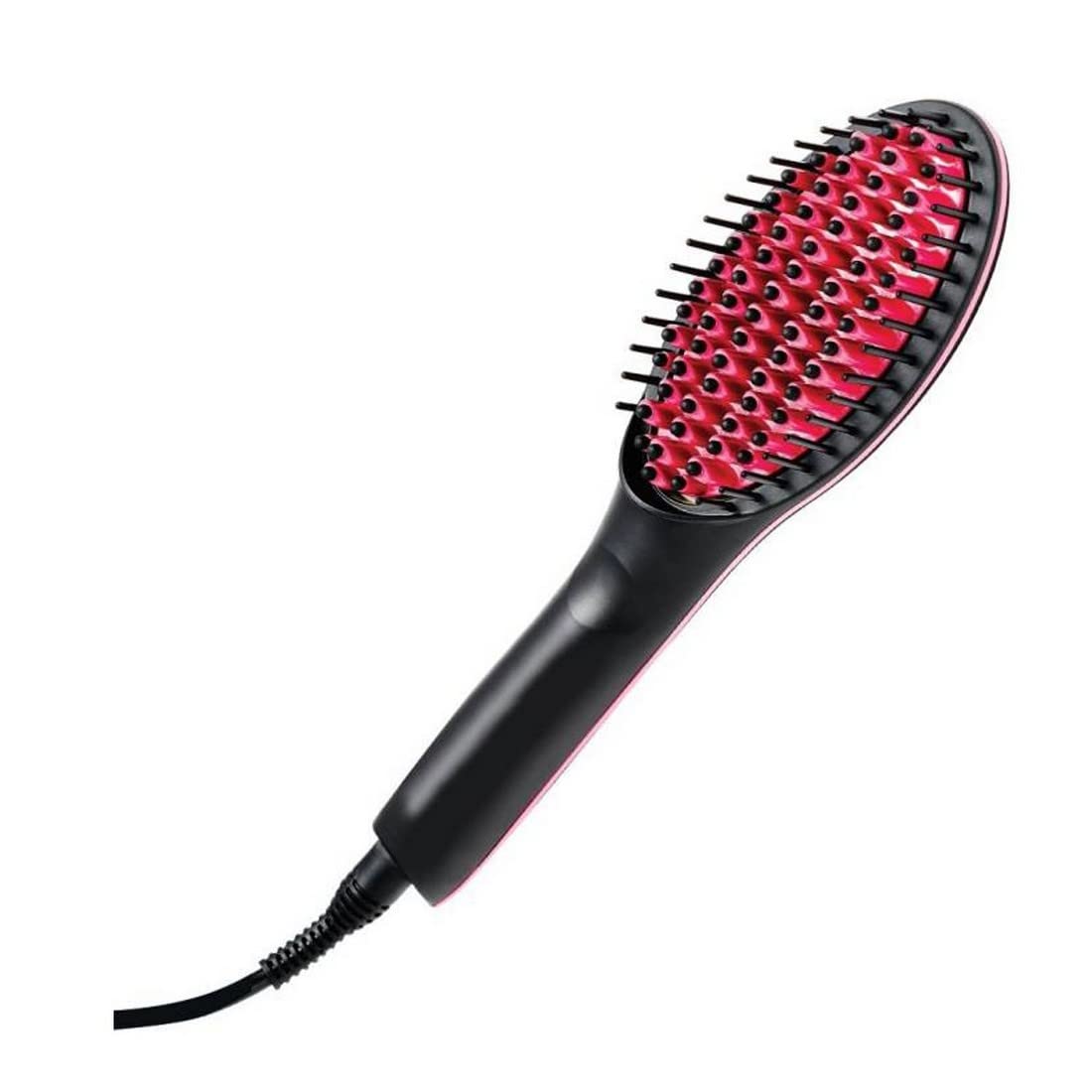 Krishna Zone Simply Straight Ceramic Electric Digital Fast Hair Straightener Comb Brush And Smooth Hair Ironer With Lcd Display