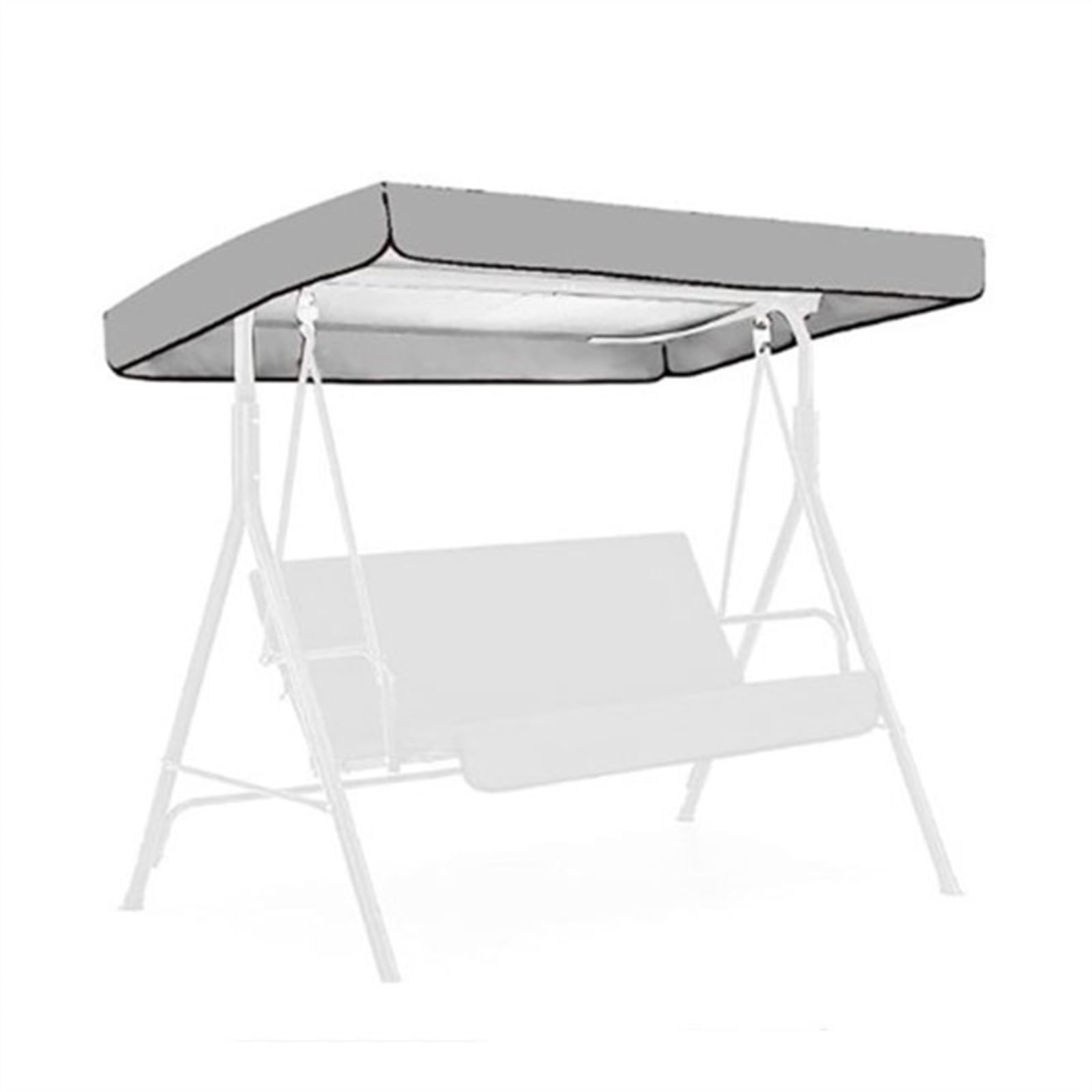 Wygwlg Copertura Superiore Oscillante Impermeabile, Sostituzione del Tettuccio per Altalena da Giardino Universale Copertura Superiore per Altalena da Esterno, Set di Coperture di Ricambio(Gray)