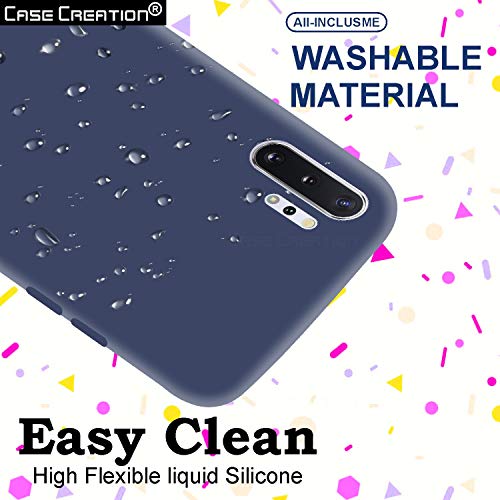 Image of Case Creation Luxurious OG Series for Samsung Galaxy Note 10 Plus Case Cover,Anti-Dirty Slim Case Matte Cute Candy TPU Raised Bezel (Splash of Color) Back Cover for Samsung Note 10 Plus -Navy Blue
