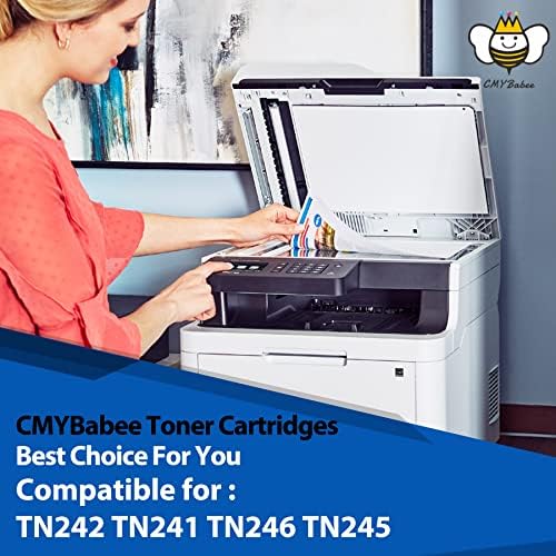 CMYBabee Remanufactured Toner cartridge TN241 TN245 for Brother HL3140CW HL3150CDW HL3170CDW HL3142CW HL3152CDW DCP9015CDW DCP9020CDW MFC9130CW MFC9140CDN MFC9340CDW MFC9330CDW (4 Pack)