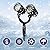 Christmas Double Head Snowflake Projection Lights, Fagele Outdoor LED Christmas Lights IP65 Waterproof, Rotating Snow Lamp Brighter LED Landscape for Xmas Holiday Party Decoration