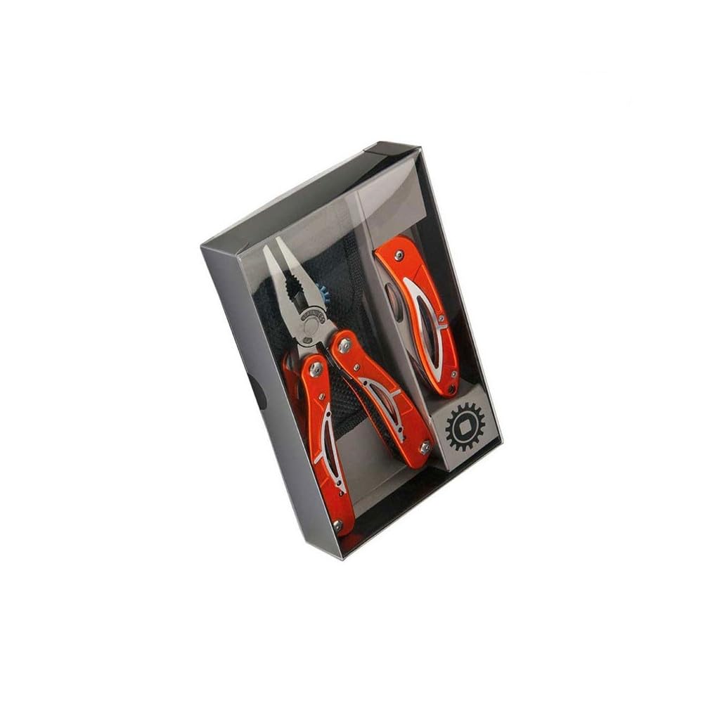Set Multi-Tool multifonctions – pince universelle + pince bec plat, tournevis mécanicien 3,5 mm, tournevis électricien 3 mm, tournevis PH0, lime double face – outil compact polyvalent