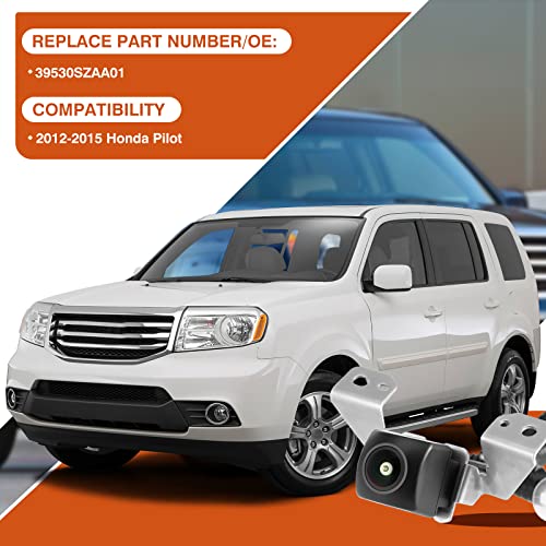 Image of Rear View Backup Camera Compatible with Honda Pilot 2012 2013 2014 2015 Reversing Park Assist Backup Camera Replaces 39530SZAA01 39530-SZA-A01