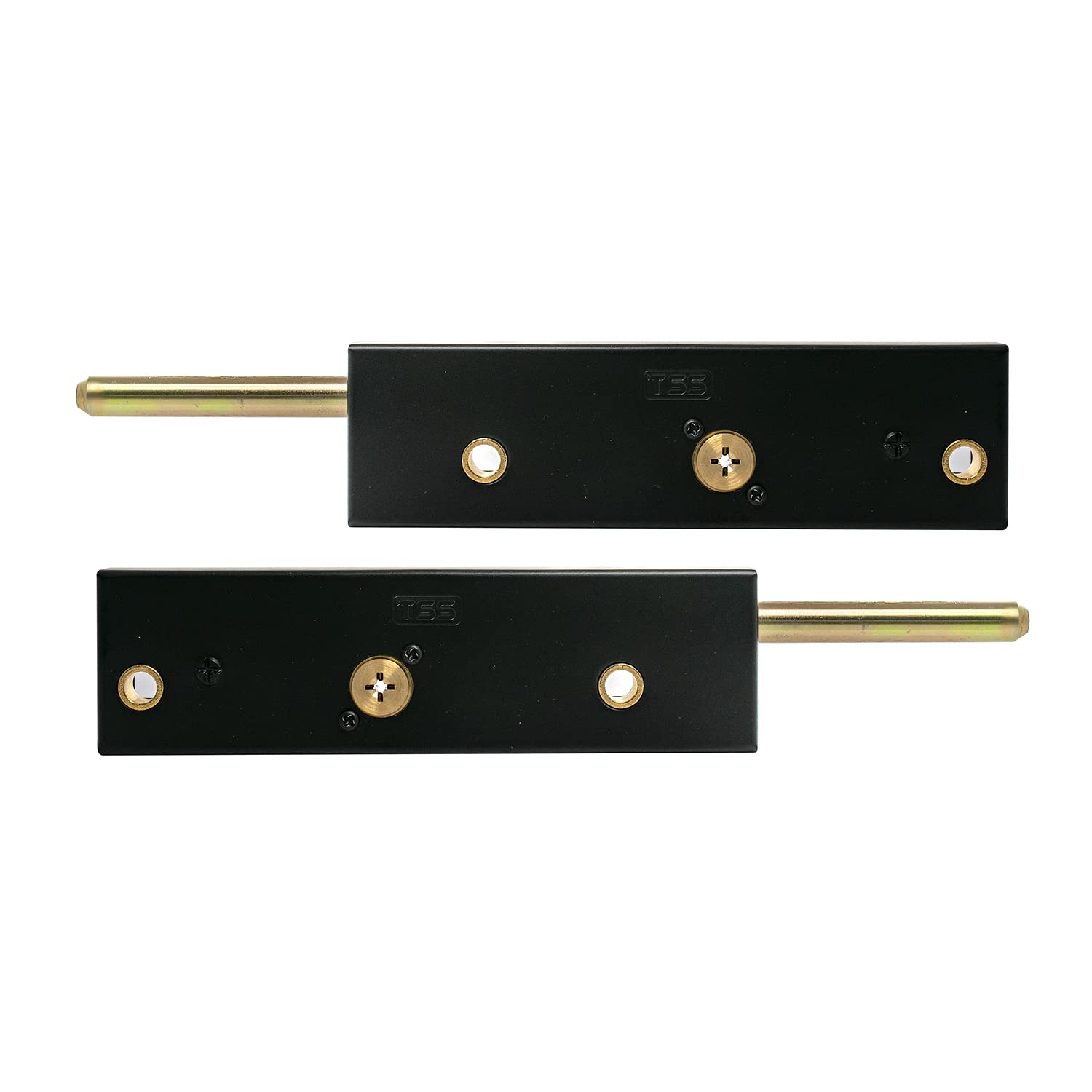 UK Security Supplies - Coppia di serrature per porte da garage con 3 chiavi e fissaggi, coppia di bulloni per porte di garage di sicurezza robuste, adatte per porte da garage in legno o metallo
