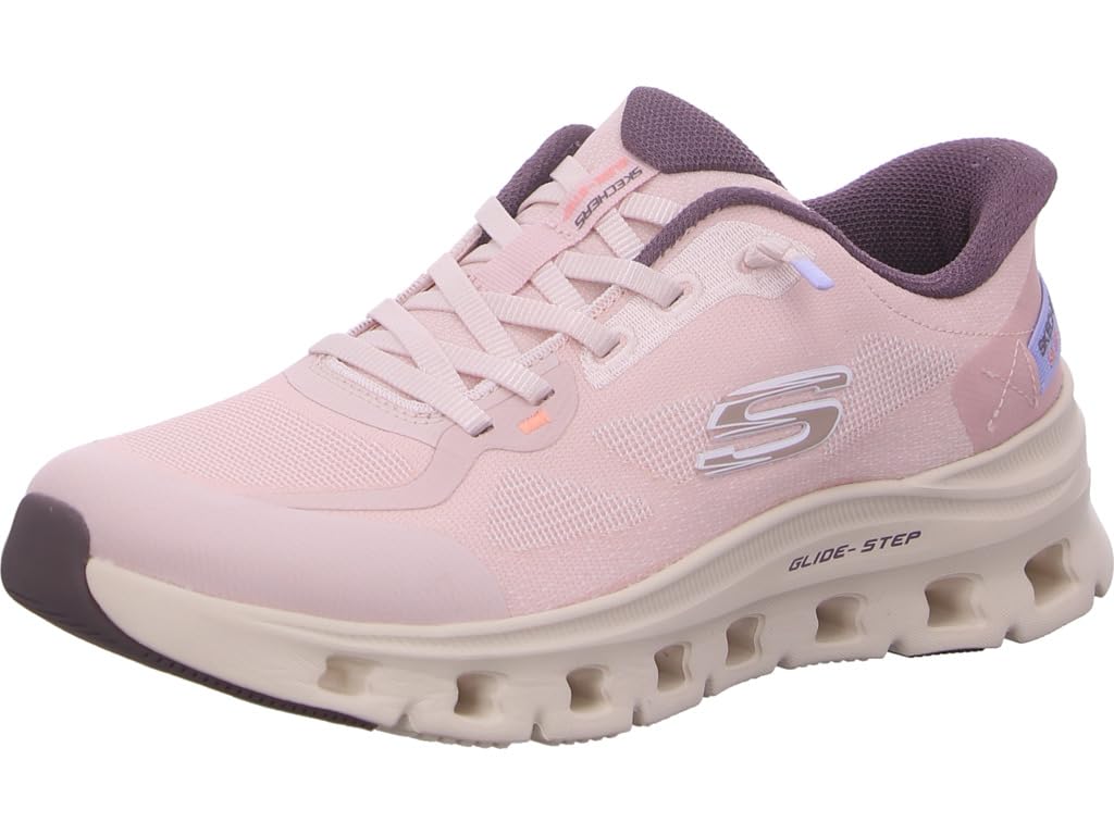 Skechers Women's Glide-Step Pro Pure Motion Sneaker, Rose Mesh/Pink Trim, 4.5 UK