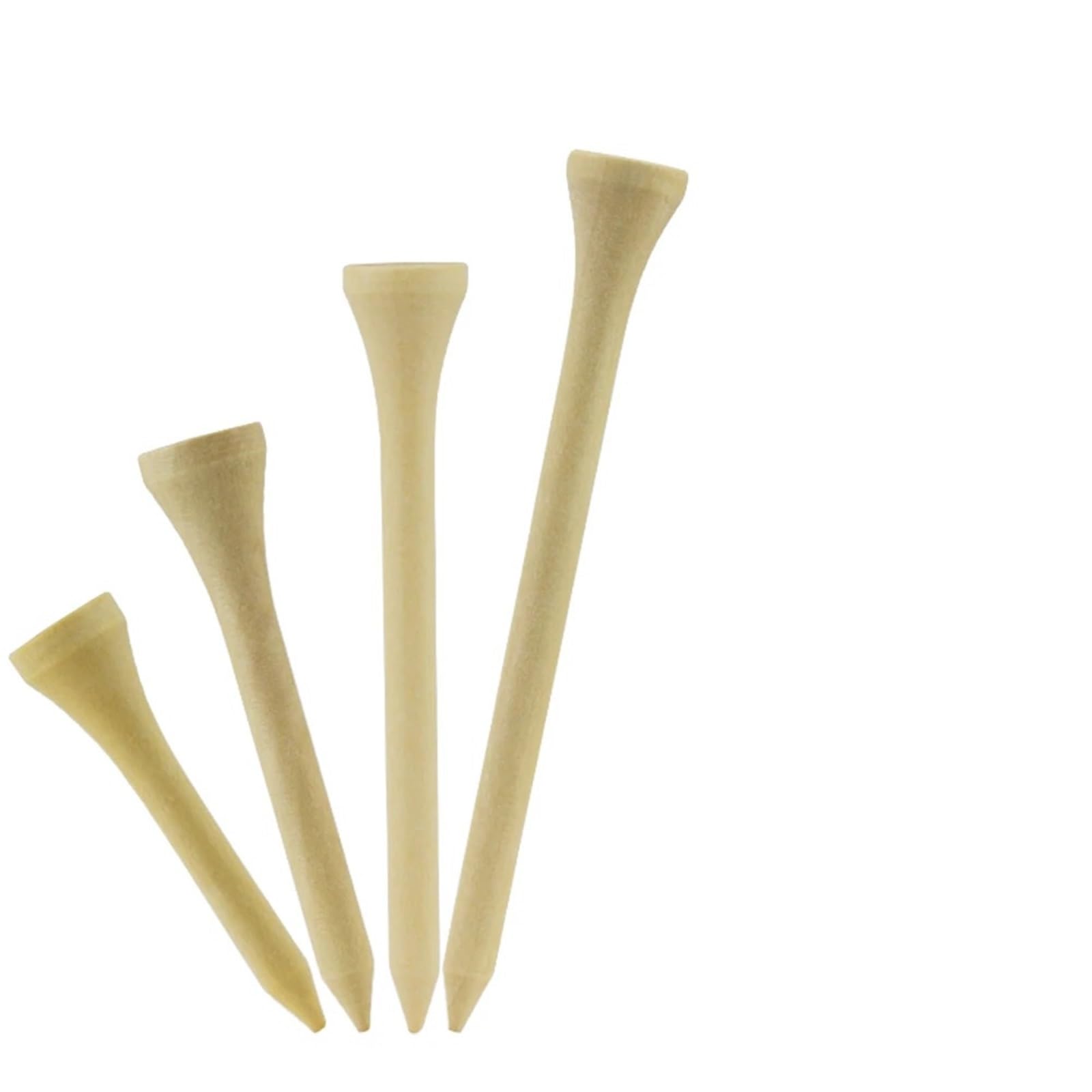 Golf Tee 100Pcs Golf Tees Holz Tees Länge Golf Ball Halter Holz Golf Tees FüR Einen Idealen Abschlag