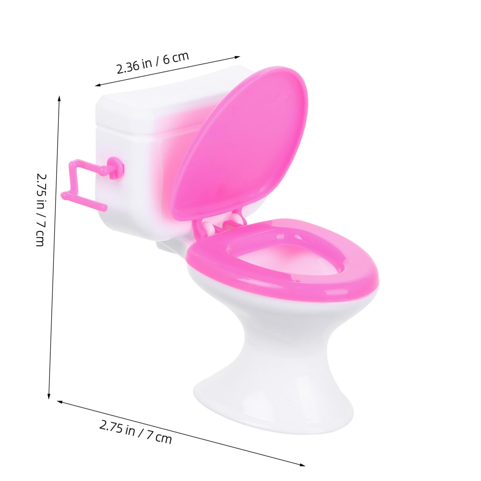 GLSTOY Miniature Dollhouse Toilet Miniature Furniture Dollhouse Bathroom Toilet Mini House Decor