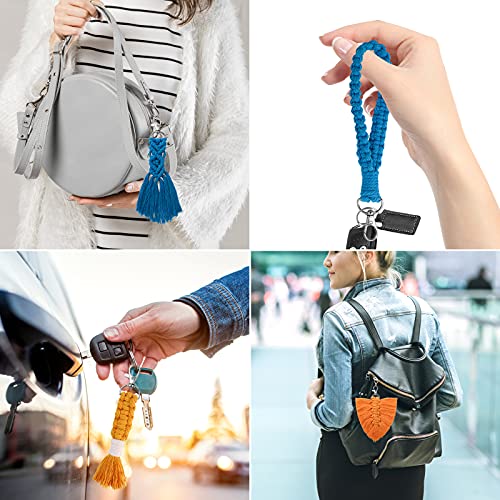 Tianlian Macrame Kits, 6 Sets Macrame Keychain Diy Kits For Macrame Beginners, Macrame Keychain Supplies, Instruction Booklet With Video #TOP6