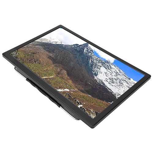 TV Portátil Monitor LED TV TV con Batería de 16 Pulgadas, Antena Radio FM Interfaz Múltiple TV Digital LED con Soporte Control Remoto para Viajes en Automóvil Al Aire Libre Camping