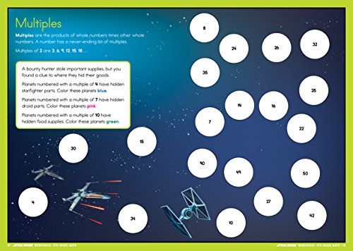 Star Wars Workbook: 4th Grade Math (Star Wars Workbooks) - Image 3