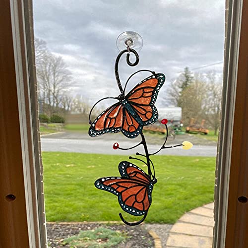 Decorazione per finestra a forma di farfalla, elegante ciondolo