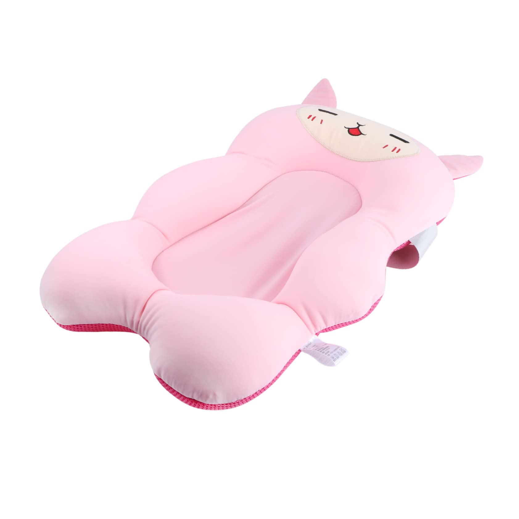 Beatifufu 1Pc Bath Cushion for Newborns Non Slip Bathtub Mat Support for Safe Bathing Cartoon Design for Months Space Saving Bath Pad