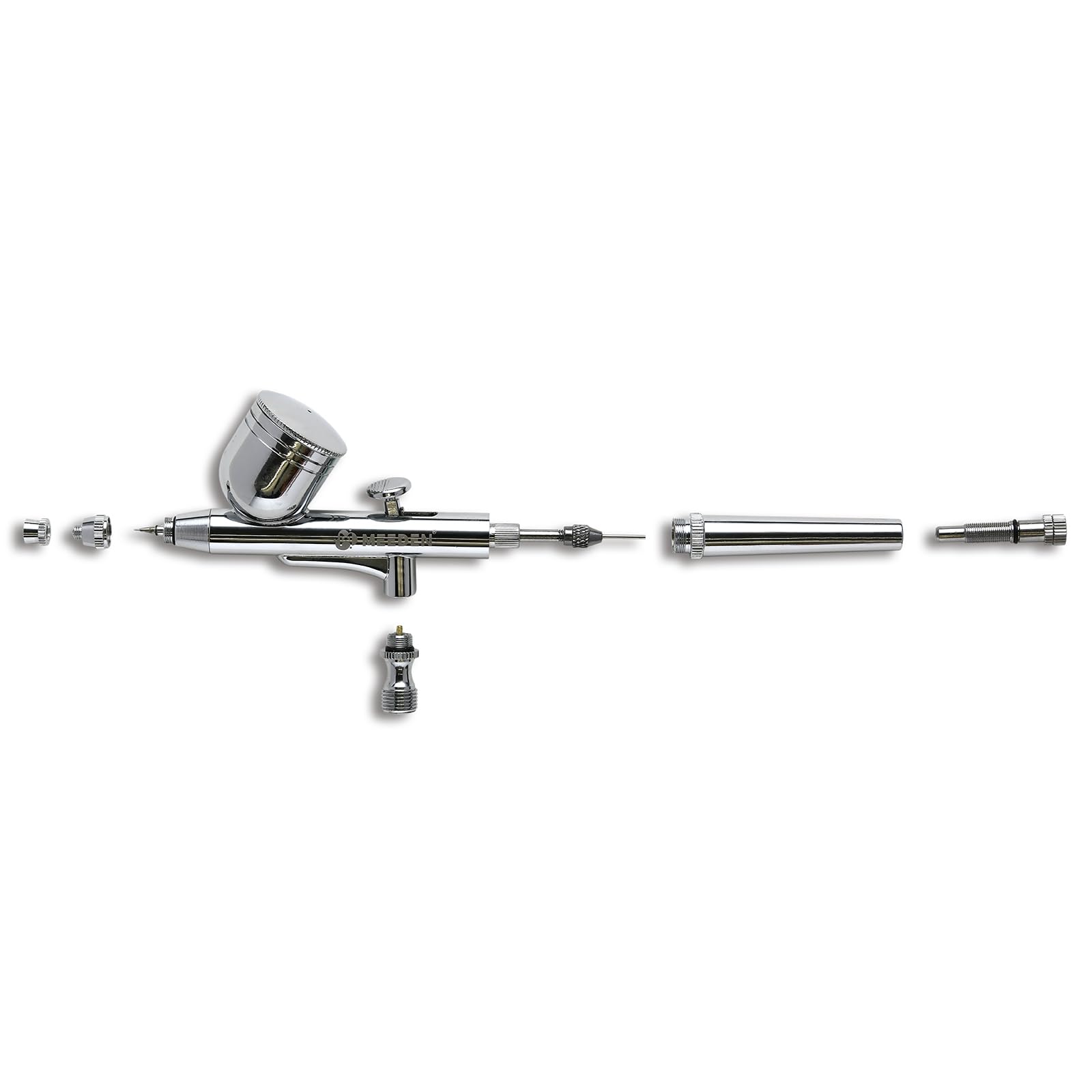 MEEDEN Kit de Compresseur Aerographe: Aerographe Kit Complet Portable - 0.5mm Pistolet Aérographe Portable pour Peinture, Maquillage, Ongles, Tatouages