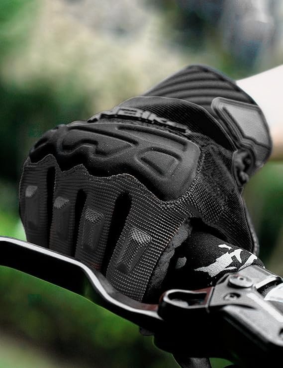 Image of INBIKE Mountain Bike Gloves for Men Knuckle Guard Padded Cycling Gloves | 5mm Shock-Absorbing Palm Padding, MTB, Motocross, Road Cycling, Dirt Biking, Touchscreen Fingers, Anti-Slip Palm