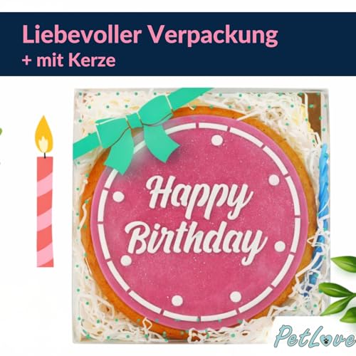 Bubba Rose Hundetorte, Torte, Kuchen, Geburtstagskuchen für Hunde, 10 cm Durchmesser, 150g
