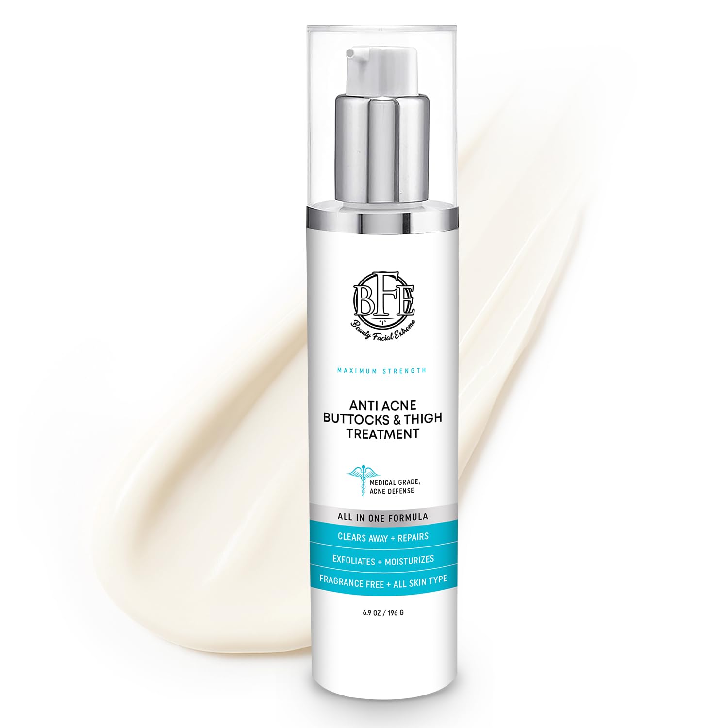 Beauty Facial Extreme Anti-Acne Buttocks & Thigh Treatment- Clears away acne, pimples, and ingrown hairs for the buttocks and thigh area. Prevents future breakouts