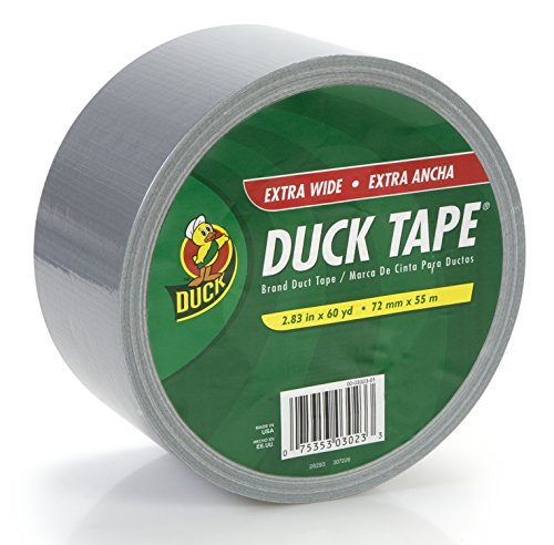 Image of Duck Brand Extra Wide Advanced Strength Duct Tape, 2.83 Inches by 60 Yards, Single Roll, Silver (675586)