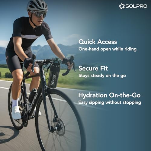 Image of Solpro Agua Spain Sipper Water Bottle 1000 ml Leakproof BPA Free, Sipper Bottle for Kids, Men, Women, Adults for School, Office, College, Travel, Gym, Workout, Outdoor, Camping (Black /Alpine Green)