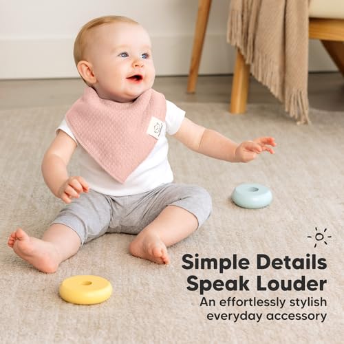 Image of KeaBabies 8pk Organic Baby Bandana Bibs for Drooling Teething (Dawn /Quin)