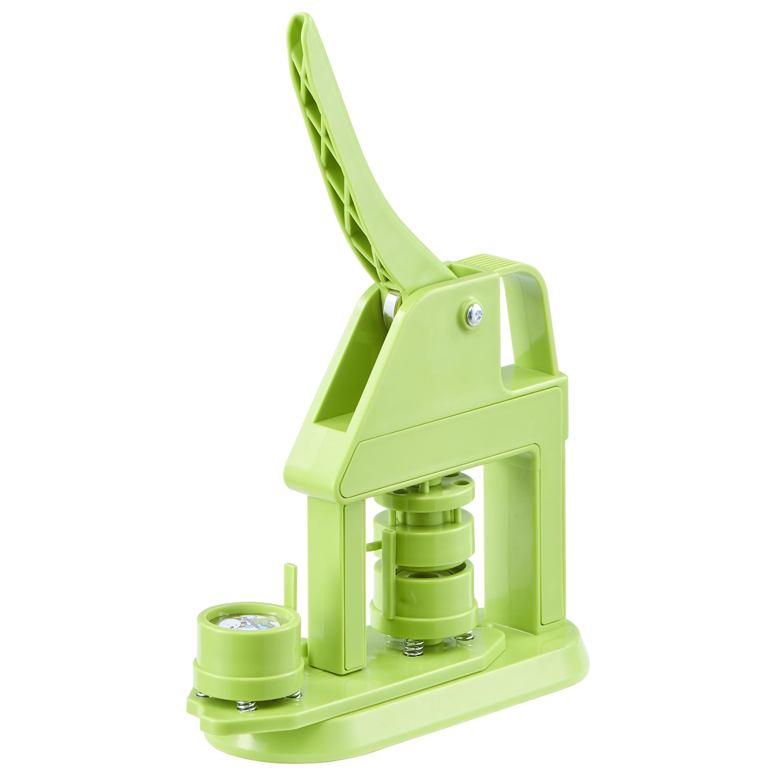 VEVOR Macchina per la Creazione di Spille 32 mm in Plastica, Pressa con 500 Componenti Libretto Magico Taglierina Circolare e Chiavi Esagonali, Impugnatura Ergonomica Rinforzata, per Regali Fai Da Te