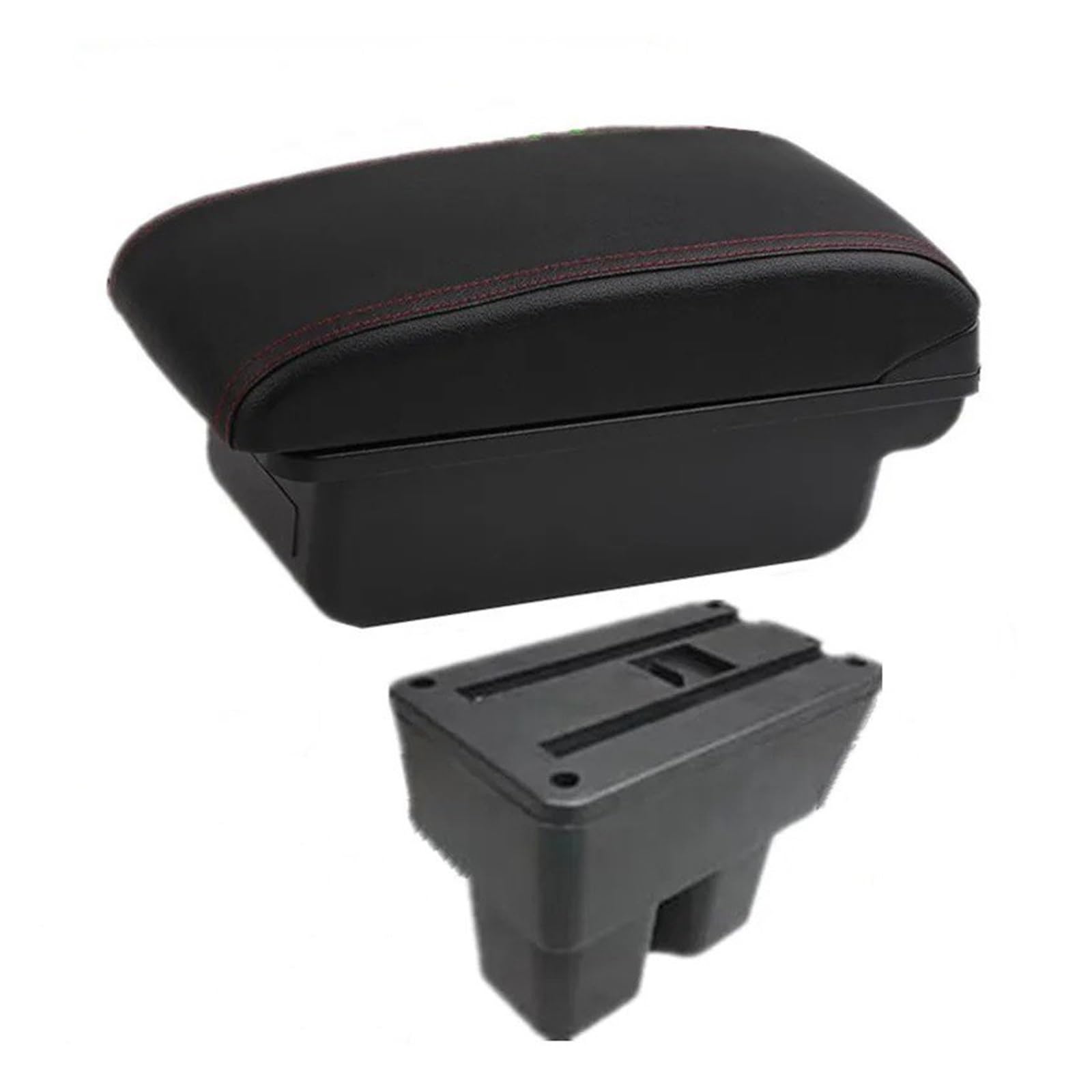 Ggwqoops Car Armrests For Suzuki For Jimny For JB74 2019-2025 Armrest Box Car Storage Interior Dedicated Retrofit Accessories Armrest Box(A1 red line No USB)