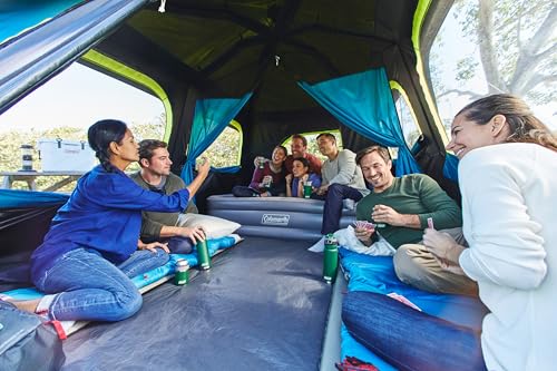 Image of Coleman 4 /6 /8 /10 Person Instant Camping Tent with 1-Minute Setup, Large Family Tent with Pre-Attached Poles, Air Vent, & Carry Bag, Sets Up in About 60 Seconds