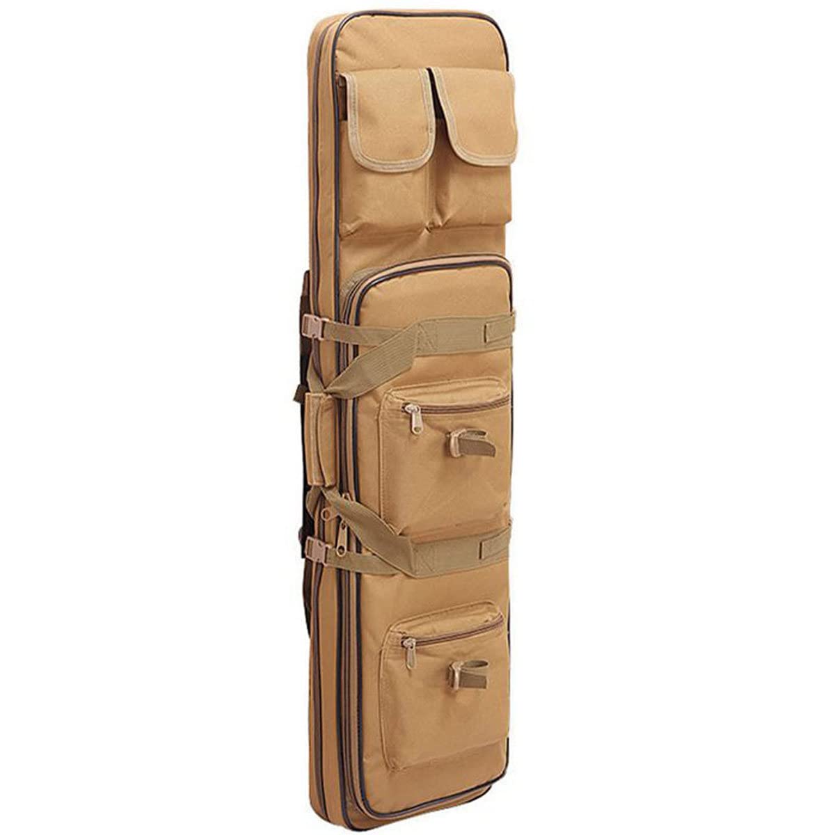 Rifle Cases Rifle Cases,85/100/120Cm Tactical Long Rifle Backpack,Portable Shotgun Case for Firearm Storage and Transportation,Suitable for Outdoor Hunting Shooting,Beige-120cm