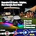 10L0L Golf Cart Underglow LED Light Kit, 4PC Flexible Neon Strip Lights with 14 Modes, Music Sync, Waterproof Remote Control Underbody Glow for EZGO, Club Car, Yamaha