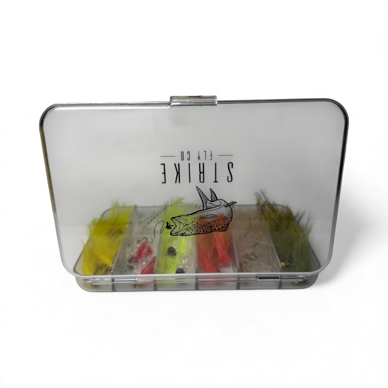 12 Piece Bass Streamer Assortment with Fly Box, Fishing Lures- Strike Fly Company